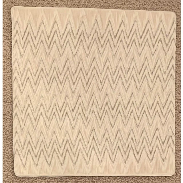 Ivory Vintage Holbein Embroidered Pillow Cover For Sale - Image 8 of 8