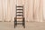 Set of 6 Antique Shaker Ladder Back Dining Chairs | Ebonized Wood, Hand-Woven Rush Seats For Sale - Image 13 of 14