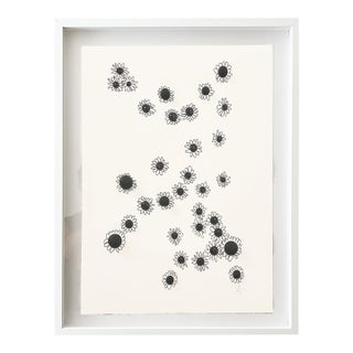 "Field of Daisies 7" Original Mixed-Media Painting by Jake Poser, Framed For Sale