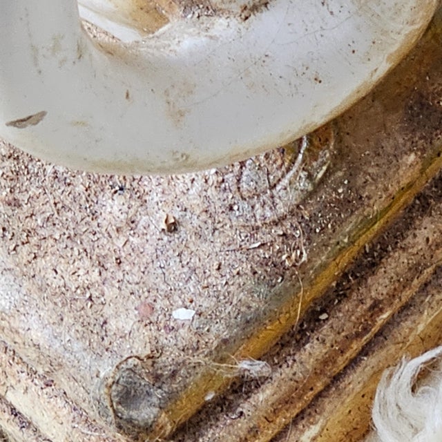 1940s Late Art Deco Sicilian Marwal Chalkware Greyhound.Statue For Sale - Image 9 of 12