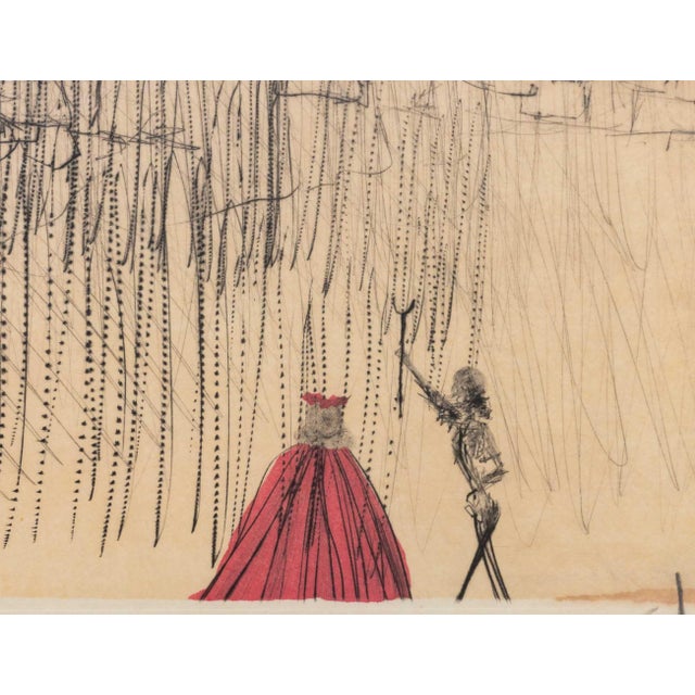 Printmaking Materials Salvador Dali "Le Chateau De Gala" Etching, 1974 For Sale - Image 7 of 14