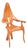 Italian Sculptural Armchair in Elm, 1970s For Sale