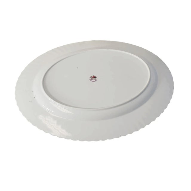 1961 Royal Albert Lavender Rose Bone China Teapot and Serving Platter For Sale - Image 10 of 12