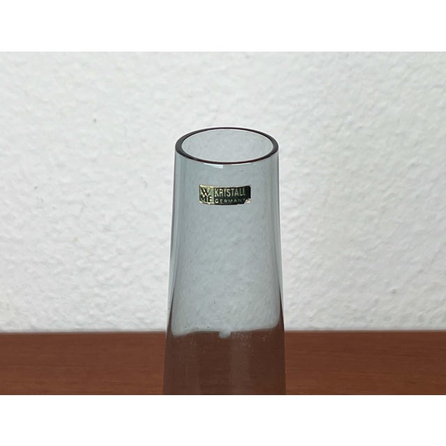 Mid-Century Modern German Crystal Glass Vase from WMF, 1960s, in Very Good conditions. Designed 1960 to 1969 This piece...