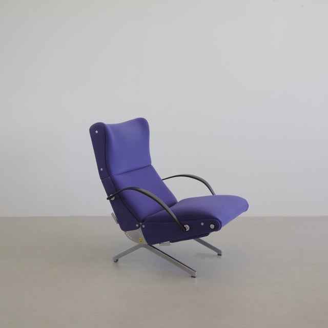 Metal P40 Reclining Lounge Chair by Osvaldo Borsani for Tecno, 1956 For Sale - Image 7 of 7