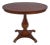 John Widdicomb Cherry Pedestal Oval Center Table For Sale
