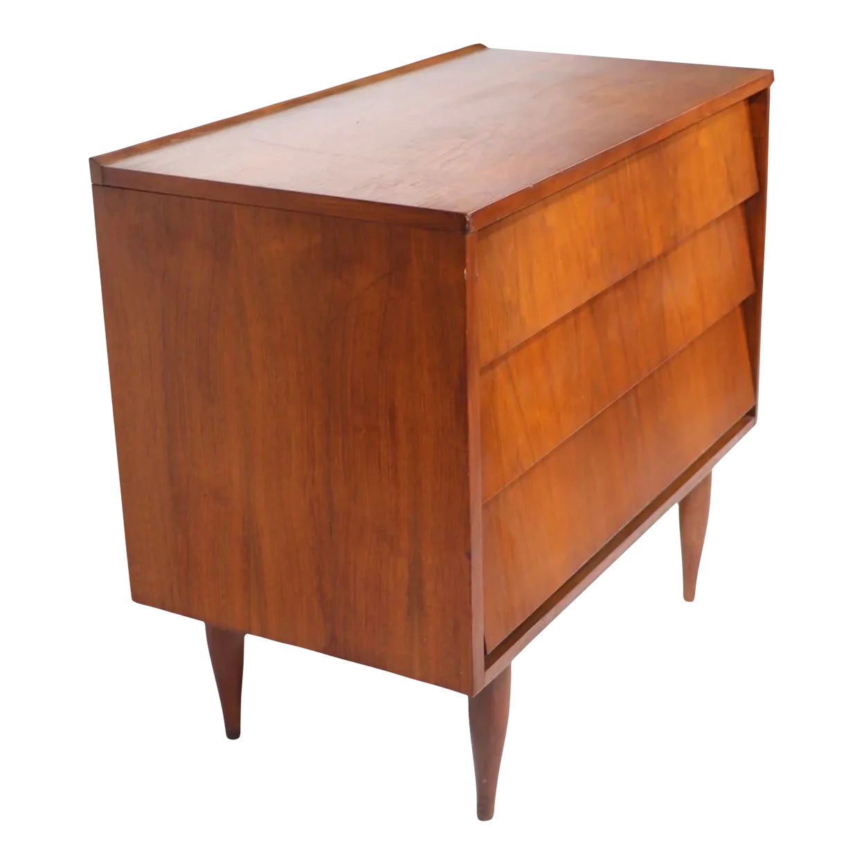 Mid Century Three Louvered Drawer Dresser by Ward Furniture Company C