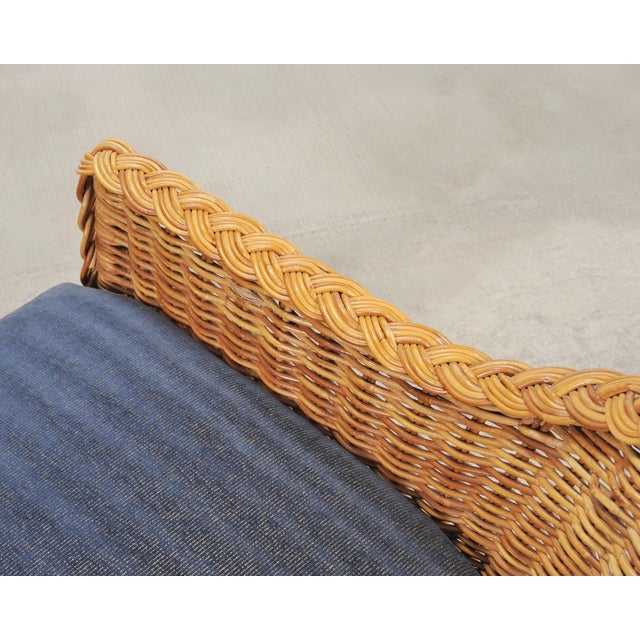 Set of Three Bielecky Brothers Rattan and Wicker Lounge Chairs For Sale - Image 14 of 18
