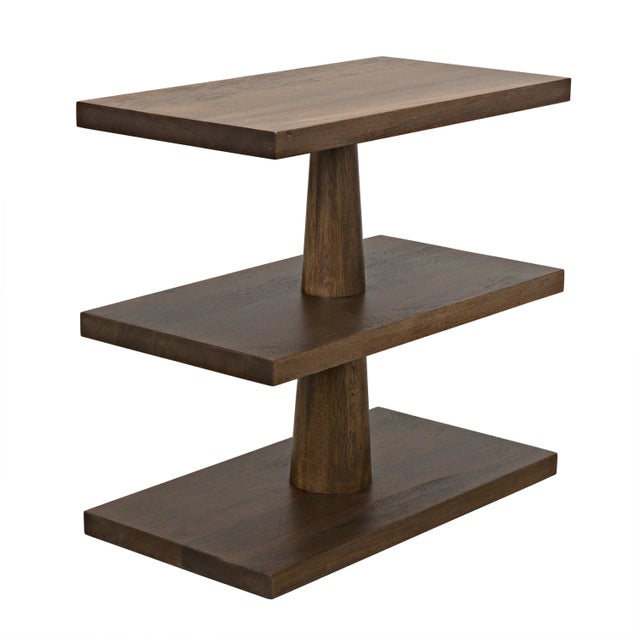 Noir NOIR Fatima Side Table in Dark Walnut For Sale - Image 4 of 6