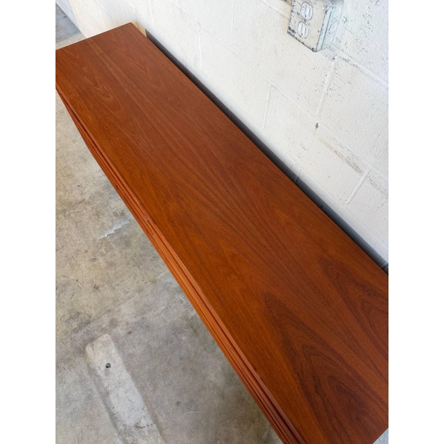 Brown Teak Westnofa Dresser 8 Drawer Mid-Century Modern Norway 1970s For Sale - Image 8 of 10