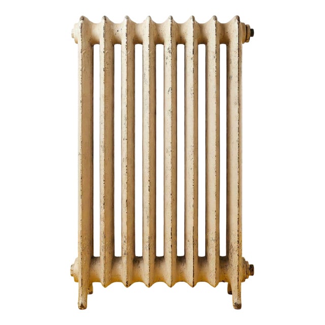 Vintage Cast Iron Heater with Elaborate Details For Sale