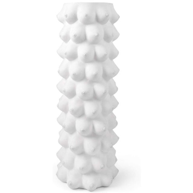 Huge Discontinued Johnathan Adler 18” Pop Art Perpetual Georgia Boob Pottery Vase For Sale - Image 11 of 11