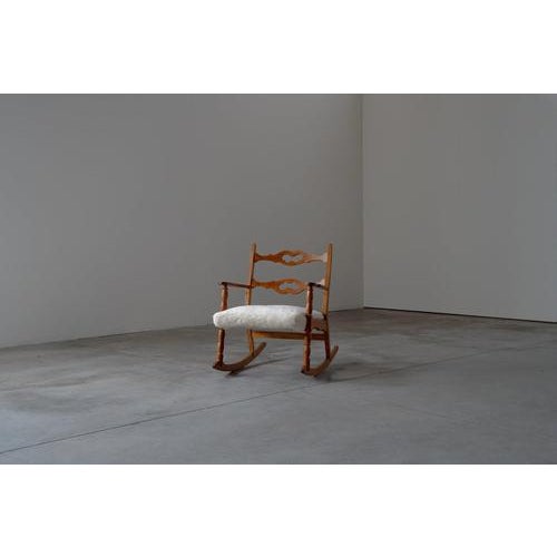 Vintage Danish Rocking Chair by Henning Kjærnulf, 1950s For Sale - Image 16 of 16