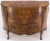 Baker Furniture Company Bow Front Burl Wood 3 Drawer Carved Bombay Chest of Drawers Dresser Commode For Sale - Image 4 of 13