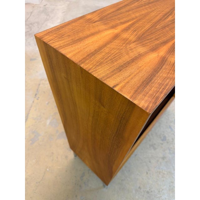 Wood Walnut Bookcase with New Chrome Feet from Wk Möbel For Sale - Image 7 of 11