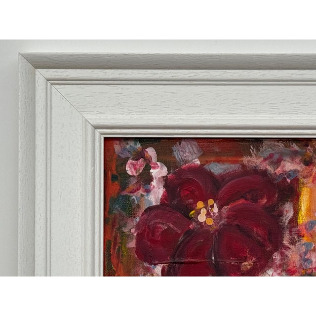 Ameryllis Study 1 - Miniature Abstract Floral Canvas Art by Contemporary Artist 2005 For Sale - Image 11 of 11
