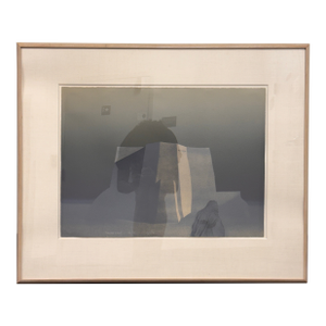 John Axton “Sacred Walls” Framed Lithograph, Signed, Circa 1978