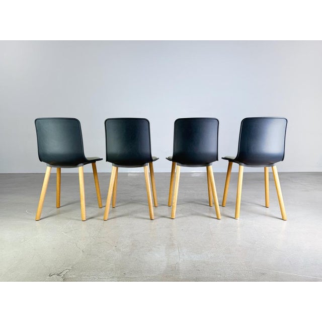 Hal Chairs in Wood with Seat Cushions by Jasper Morrison for Vitra, Set of 4 For Sale - Image 8 of 10