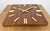 Vintage Brown Wooden Wall Clock from Pragotron, 1980s For Sale - Image 10 of 16