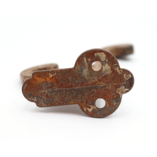 Antique Eastlake Distressed Cast Iron Wall Hook For Sale - Image 6 of 6