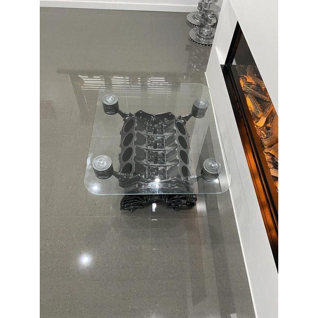 V8 Engine Block Coffee Table For Sale - Image 10 of 11