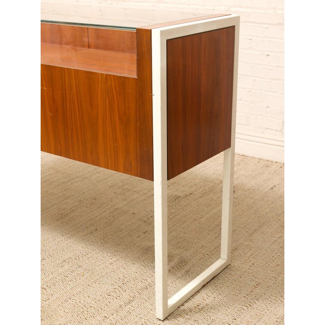 Mid 20th Century Danish Modern Wood & Glass Jewelry Display Case For Sale - Image 9 of 12