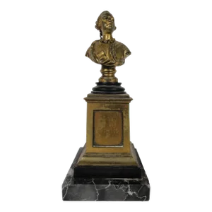 19th Century Antique Louis XVI Bronze Bust Sculpture