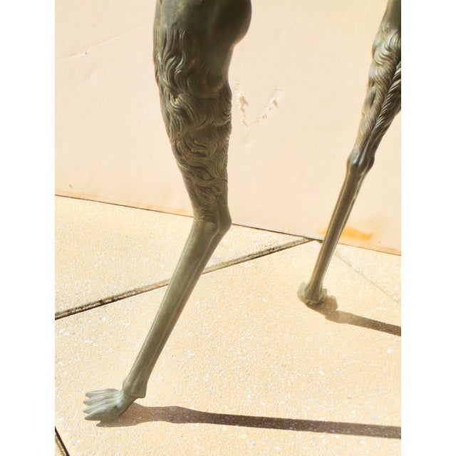Metal Grand Tour Bronze Satyr Tripod Table For Sale - Image 7 of 15