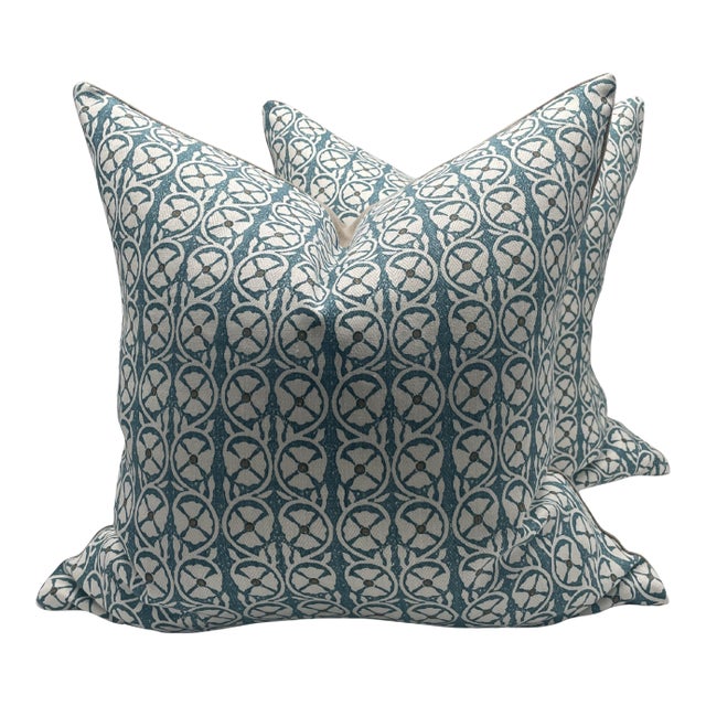 Peter Fasano Pasha Atlantic Pillows- A Pair For Sale