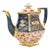1900s Victorian Antique Imari Pattern Teapot, English, Ceramic, Decorative Tea Kettle For Sale