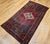 Vintage Persian Hamadan Rug, Hand-Knotted Wool, Geometric Medallion Pattern, Moss Green & Red, 4x7 For Sale - Image 11 of 18