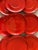 Set of 9 Red Gerz West Germany Pottery Saucers For Sale In Austin - Image 6 of 9