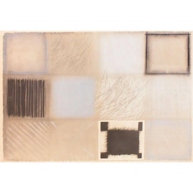 Original Mixed media on paper, signed lower left ''Strazza 79''. Dedicated on rear by the artist to a friend. Certificate...