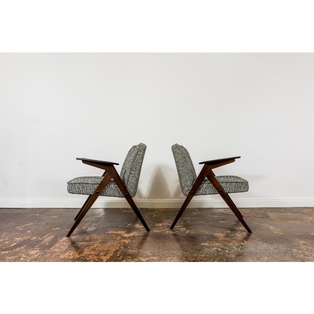 Gray Vintage Lounge Chairs Bunny, Poland, 1970s, Set of 2 For Sale - Image 8 of 17
