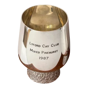 Lyford Cay Club Mixed Pinehurst 1987 Regent Plate by Garrard & Co Trophy Cup