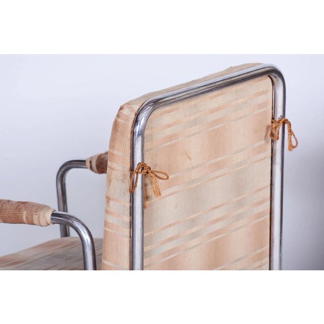 Set of Bauhaus Armchairs by Karel E. Ort for Hynek Gottwald, Czechia, 1930s For Sale - Image 4 of 10