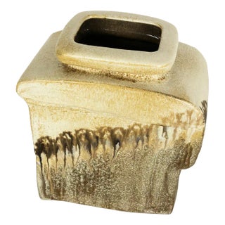 Large German Studio Pottery Vase Object by Heiner Balzar for Steuler, 1970s For Sale