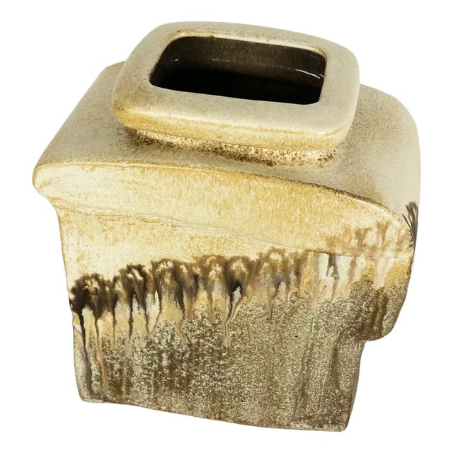 Large German Studio Pottery Vase Object by Heiner Balzar for Steuler, 1970s For Sale