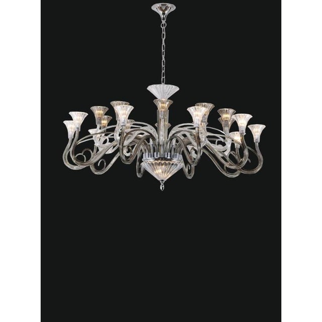 Collection Diamante Chandelier in Metal and Crystal by Jago For Sale - Image 6 of 9