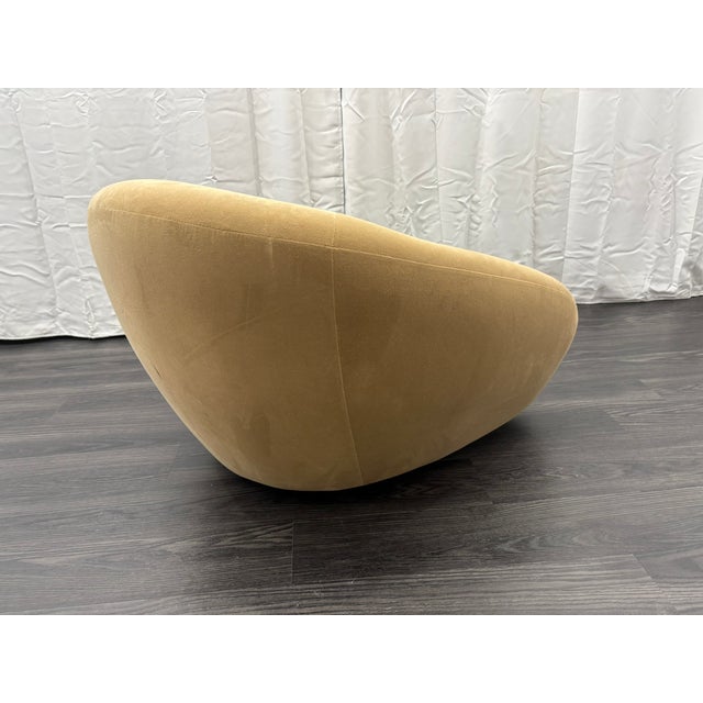 Contemporary Rh Reyna Swivel Chair For Sale - Image 3 of 18