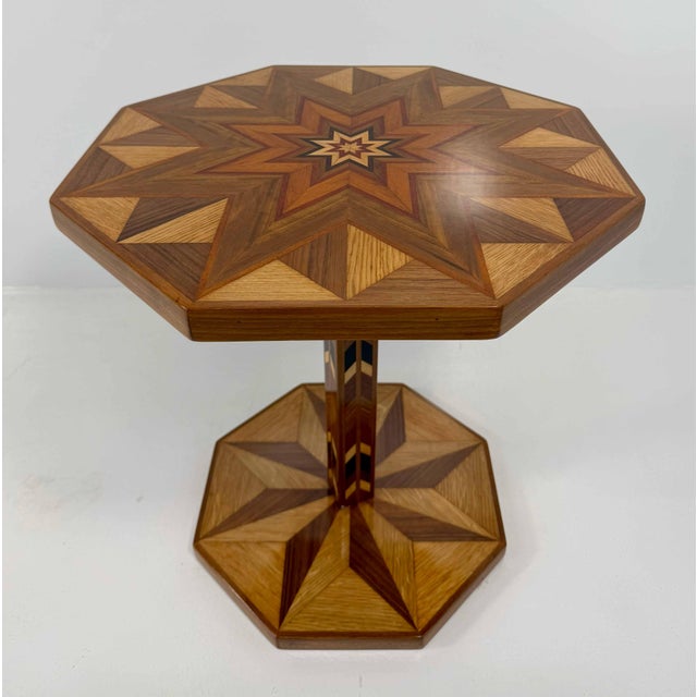 Italian Art Deco Coffee Table in Various Wood Species, 1940s For Sale - Image 3 of 10