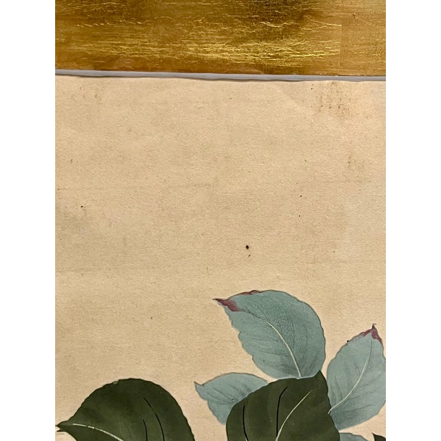 Pair Vintage Chinoiserie Asian Floral Prints With Gold Foil Mattes For Sale - Image 11 of 18