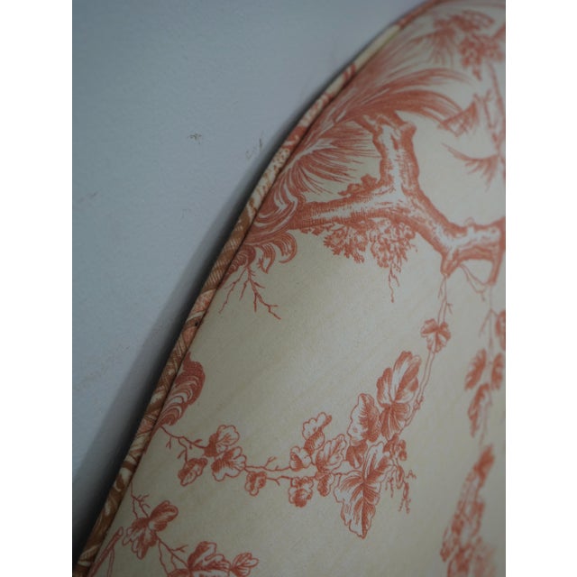 2020s Pair Twin Size Custom Chinoiserie Toile Upholstered Bed Headboards For Sale - Image 5 of 9