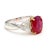Indulge in timeless elegance with this exquisite Ruby and Diamond Ring, expertly crafted in luxurious platinum. At its...