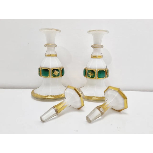 Biedermeier Perfume Bottles, 19th Century, Set of 2 For Sale - Image 5 of 12
