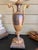 Fine Antique Italian Neoclassical Giltwood & Silver Leaf Carved Urn Table Lamp For Sale - Image 9 of 12