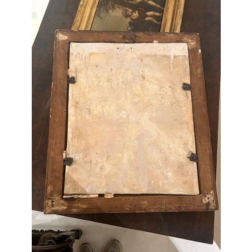 Rare and important large Urbino plaque depicting a scene with the Adoration of the Shepherds which includes a group of...
