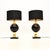 Vintage Italian Walnut and Brass Table Lamps, 1970, Set of 2 For Sale - Image 11 of 11