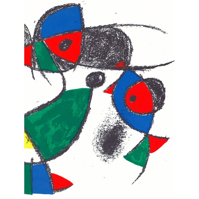Abstract Joan Miró "Lithograph Ix" 1975 Lithograph For Sale - Image 3 of 7