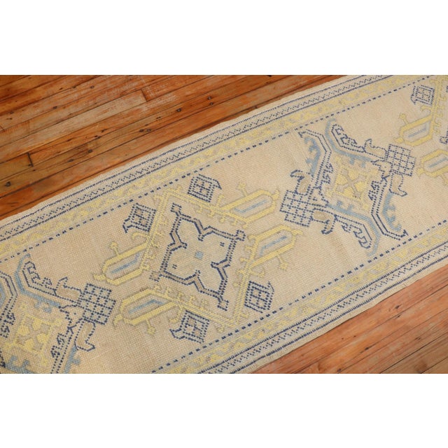 Long Antique Oushak Runner - 2'5" x 27'3" For Sale - Image 9 of 10
